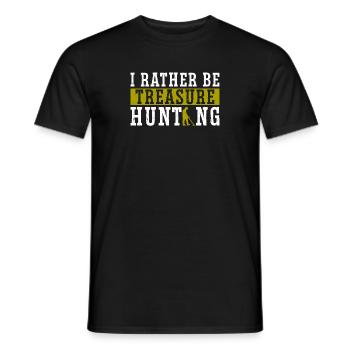 Metaldetektor Schatzsucher Schatzsuche - Männer T-Shirt - Schwarz - Vorne - AI Model Male 178 light (178cm)