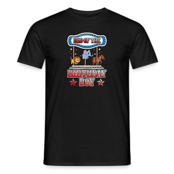 Karussell-geburtstagsfeier-vater Des - Männer T-Shirt - Schwarz - Vorne - AI Model Male 178 light (178cm)