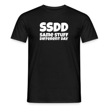 Same stuff different day - Männer T-Shirt - Schwarz - Vorne - AI Model Male 178 light (178cm)