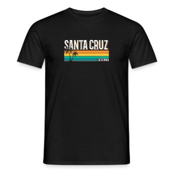 Santa Cruz California Summer Sun Palms Strand - Männer T-Shirt - Schwarz - Vorne - AI Model Male 178 light (178cm)