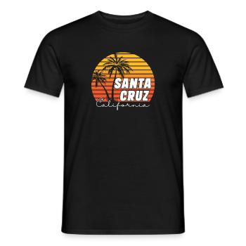 Santa Cruz California Summer Sun Palms Strand - Männer T-Shirt - Schwarz - Vorne - AI Model Male 178 light (178cm)