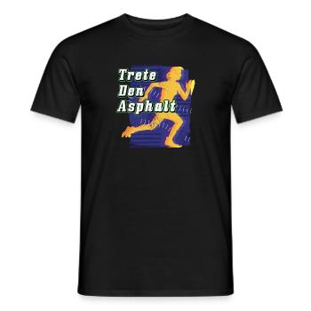 Lustiges Marathon Läufer Laufen Cross Country - Männer T-Shirt - Schwarz - Vorne - AI Model Male 178 light (178cm)