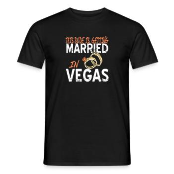 This Dude Is Getting Married In Vegas Bachelor - Men's T-Shirt - black - Front - AI Model Male 178 light (178cm)