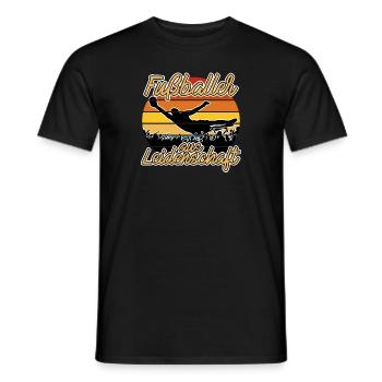 Fußballer aus Leidenschaft - Männer T-Shirt - Schwarz - Vorne - AI Model Male 178 light (178cm)