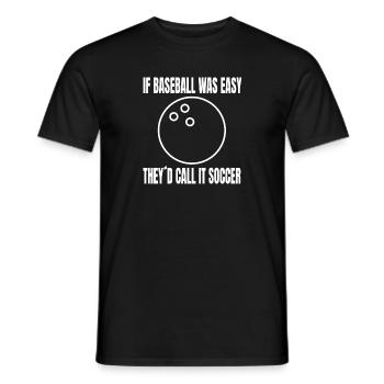 Baseball Baseball Game Gift Baseball Lovers - Men's T-Shirt - black - Front - AI Model Male 178 light (178cm)