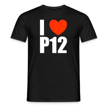 P12 Fichtelberg - Männer T-Shirt - Schwarz - Vorne - AI Model Male 178 light (178cm)