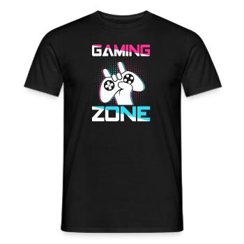 Gaming zone - Männer T-Shirt - Schwarz - Vorne - AI Model Male 178 light (178cm)