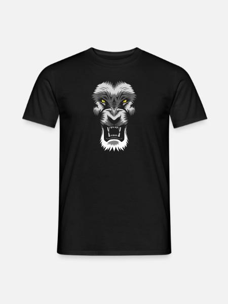Leon im Schatten - Männer T-Shirt - Schwarz