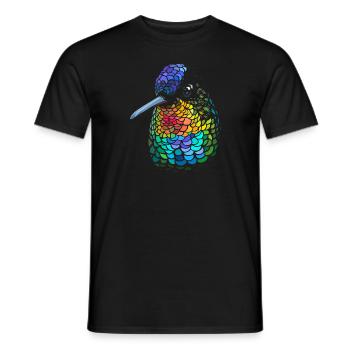 Kolibri - Männer T-Shirt - Schwarz - Vorne - AI Model Male 178 light (178cm)