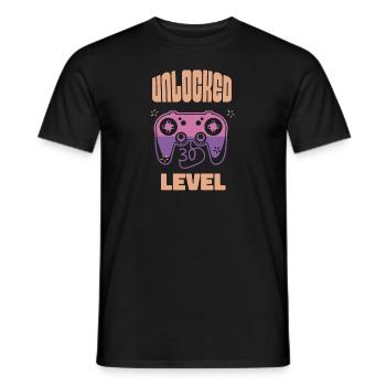 Unlocked Lev 30 - Männer T-Shirt - Schwarz - Vorne - AI Model Male 178 light (178cm)