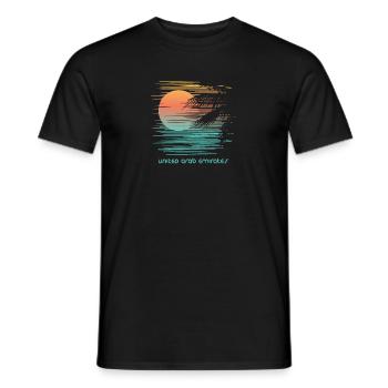 Artistique Émirats arabes unis Palmier des Émirats arabes unis - T-shirt homme - noir - Devant - AI Model Male 178 light (178cm)