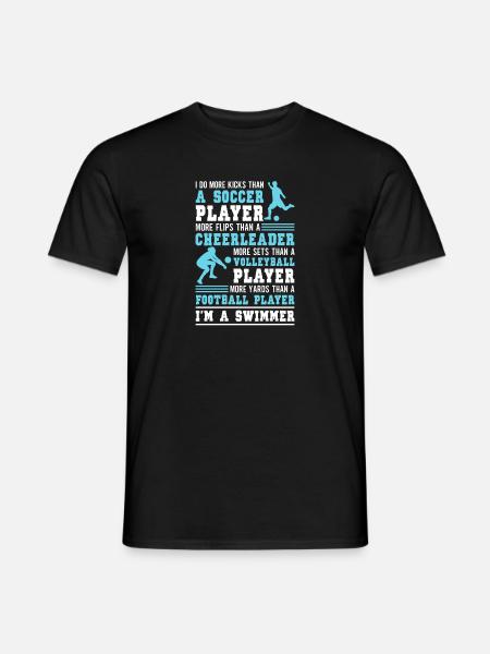 Nageurs amusants - T-shirt homme - noir