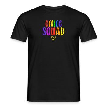 Office Squad Administrative Assistant Gift School - Men's T-Shirt - black - Front - AI Model Male 178 light (178cm)