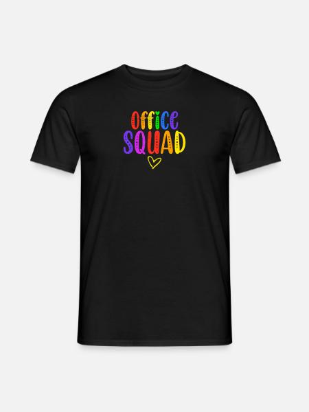 Office Squad Verwaltungsassistent Geschenkeschule - Männer T-Shirt - Schwarz