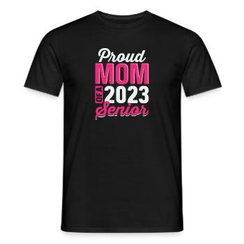 Lustige Stolze Mutter Eines Abschlussgeschenks - Männer T-Shirt - Schwarz - Vorne - AI Model Male 178 light (178cm)
