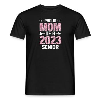 Lustige Stolze Mutter Eines Abschlussgeschenks - Männer T-Shirt - Schwarz - Vorne - AI Model Male 178 light (178cm)