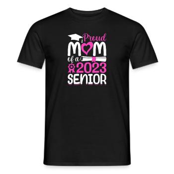 Lustige Stolze Mutter Eines Abschlussgeschenks - Männer T-Shirt - Schwarz - Vorne - AI Model Male 178 light (178cm)