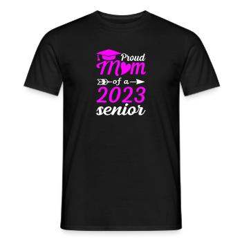 Lustige Stolze Mutter Eines Abschlussgeschenks - Männer T-Shirt - Schwarz - Vorne - AI Model Male 178 light (178cm)