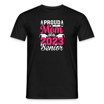 Lustige Stolze Mutter Eines Abschlussgeschenks - Männer T-Shirt - Schwarz - Vorne - AI Model Male 178 light (178cm)