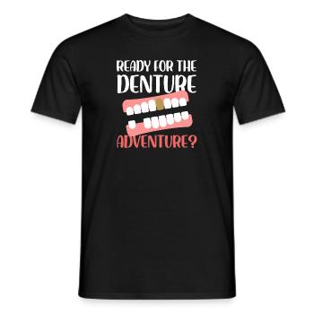 ready for the denture adventure Design - Männer T-Shirt - Schwarz - Vorne - AI Model Male 178 light (178cm)