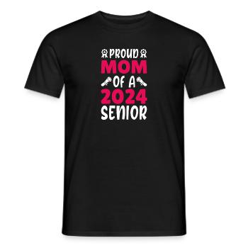 Lustige Stolze Mutter Eines Abschlussgeschenks - Männer T-Shirt - Schwarz - Vorne - AI Model Male 178 light (178cm)