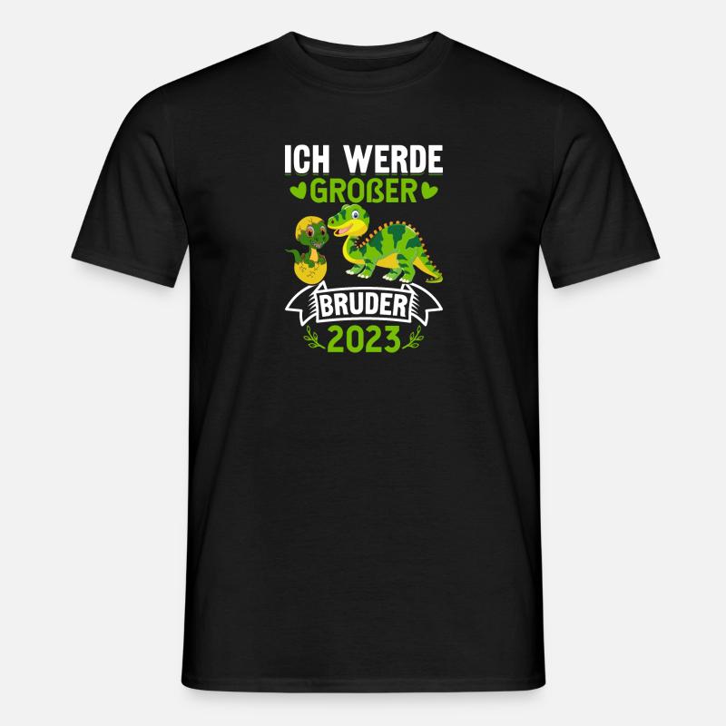 Ich Werde Großer Bruder 2023 Schwangerschaft - Männer T-Shirt - Schwarz