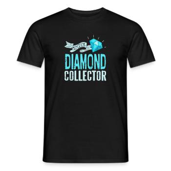 The DIAMOND Collector Funny Diamond Collection - Männer T-Shirt - Schwarz - Vorne - AI Model Male 178 light (178cm)