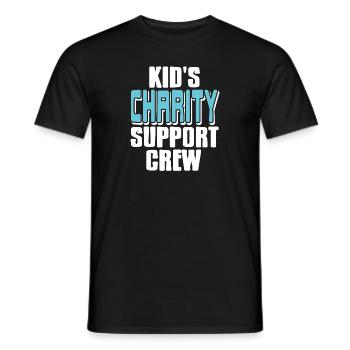 Kid’s Charity Support Crew Cool Retro Charity - T-shirt homme - noir - Devant - AI Model Male 178 light (178cm)