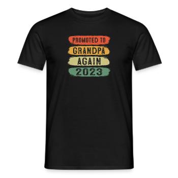 Les hommes sont à nouveau promus grand-père Est 2024 - T-shirt homme - noir - Devant - AI Model Male 178 light (178cm)