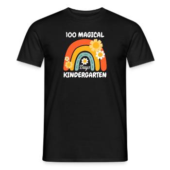 100 Magical Days shirt 100th Day Of Kindergarten - Men's T-Shirt - black - Front - AI Model Male 178 light (178cm)