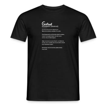 Gertrud Substantiv Beste Freundin Geschenk - Männer T-Shirt - Schwarz - Vorne - AI Model Male 178 light (178cm)