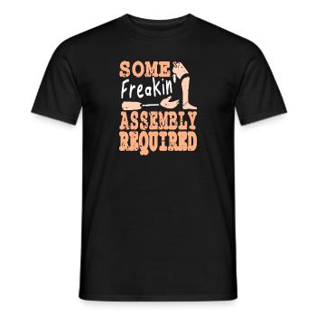 Prothèse amusante Un assemblage bizarre requis - T-shirt homme - noir - Devant - AI Model Male 178 light (178cm)