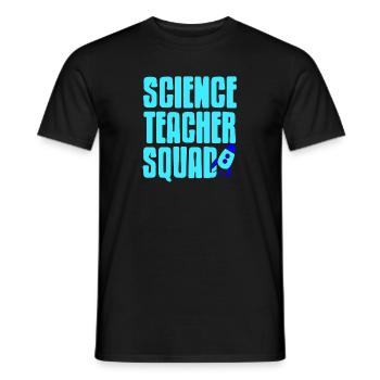 Science Teacher Squad Retro Teacher Designs - Men's T-Shirt - black - Front - AI Model Male 178 light (178cm)