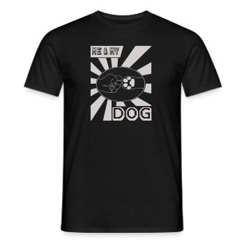 Ich und mein Hund - Männer T-Shirt - Schwarz - Vorne - AI Model Male 178 light (178cm)