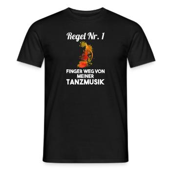 Tanzen Party Musik Tänzer - Männer T-Shirt - Schwarz - Vorne - AI Model Male 178 light (178cm)