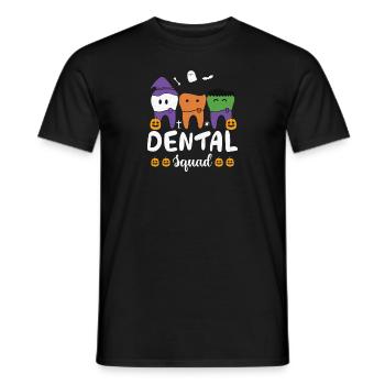 Halloween Zähne - Zahnarzt Squad - Männer T-Shirt - Schwarz - Vorne - AI Model Male 178 light (178cm)
