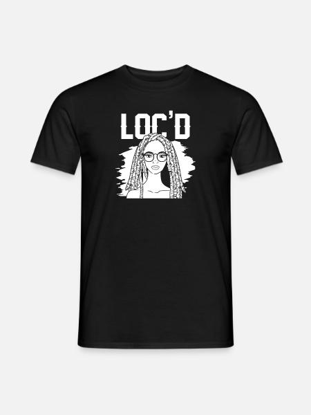 It's The Locs For Me - Afro Hair Black American - Men's T-Shirt - black