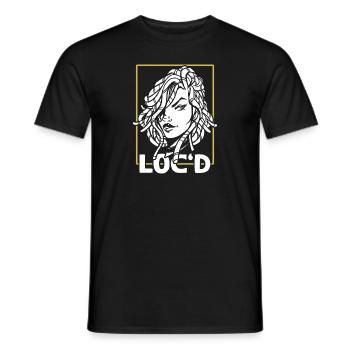 It's The Locs For Me - Afro Hair Black American - Männer T-Shirt - Schwarz - Vorne - AI Model Male 178 light (178cm)
