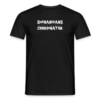 Coordonnatrice de Shenanigan’s de Merry St. Patrick’s - T-shirt homme - noir - Devant - AI Model Male 178 light (178cm)