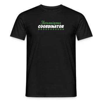 Coordonnatrice de Shenanigan’s de Merry St. Patrick’s - T-shirt homme - noir - Devant - AI Model Male 178 light (178cm)
