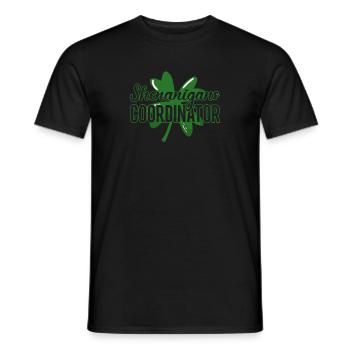 Coordonnatrice de Shenanigan’s de Merry St. Patrick’s - T-shirt homme - noir - Devant - AI Model Male 178 light (178cm)