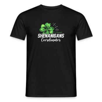 Coordonnatrice de Shenanigan’s de Merry St. Patrick’s - T-shirt homme - noir - Devant - AI Model Male 178 light (178cm)