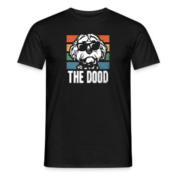 The Dood Doodle Labradoodle Goldendoodle - Men's T-Shirt - black - Front - AI Model Male 178 light (178cm)