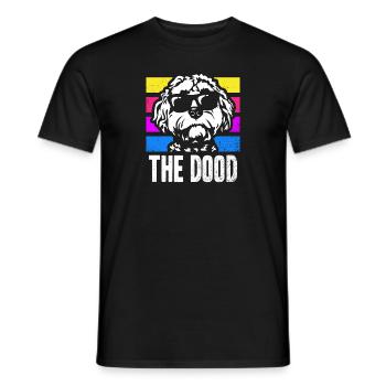 The Dood Doodle Labradoodle Goldendoodle - Men's T-Shirt - black - Front - AI Model Male 178 light (178cm)