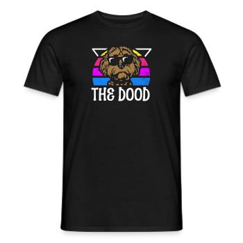The Dood Doodle Labradoodle Goldendoodle - Men's T-Shirt - black - Front - AI Model Male 178 light (178cm)