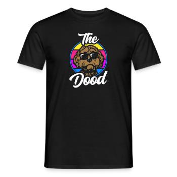 The Dood Doodle Labradoodle Goldendoodle - Men's T-Shirt - black - Front - AI Model Male 178 light (178cm)