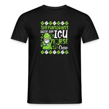 Shenanigans with my Icu nurse crew - Men's T-Shirt - black - Front - AI Model Male 178 light (178cm)