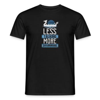 Wikinger nordisch Drachenboot - Männer T-Shirt - Schwarz - Vorne - AI Model Male 178 light (178cm)