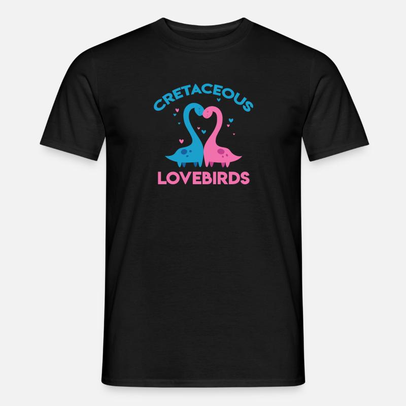 Les inséparables du Crétacé Saint-Valentin - T-shirt homme - noir