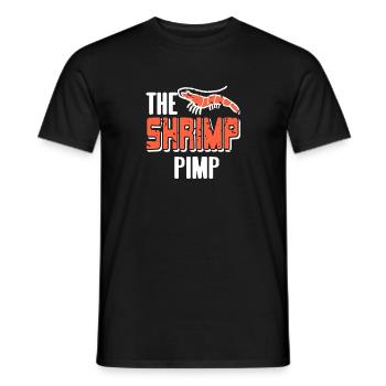 The SHRIMP PIMP Retro Funny Pistol Shrimp Designs - Männer T-Shirt - Schwarz - Vorne - AI Model Male 178 light (178cm)